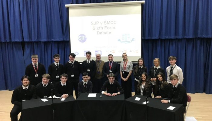 Sixth Form Debate team - Victory for SJP