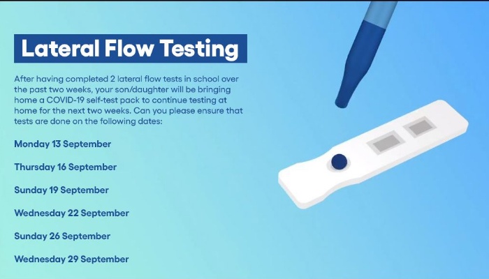 13-Sep-21 SJP Lateral Flow Testing