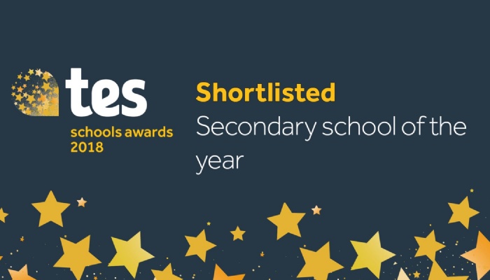 Shortlisted for Secondary School of the Year